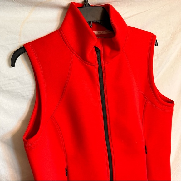 Tommy Hilfiger Red Zipper Vest - Picture 6 of 11